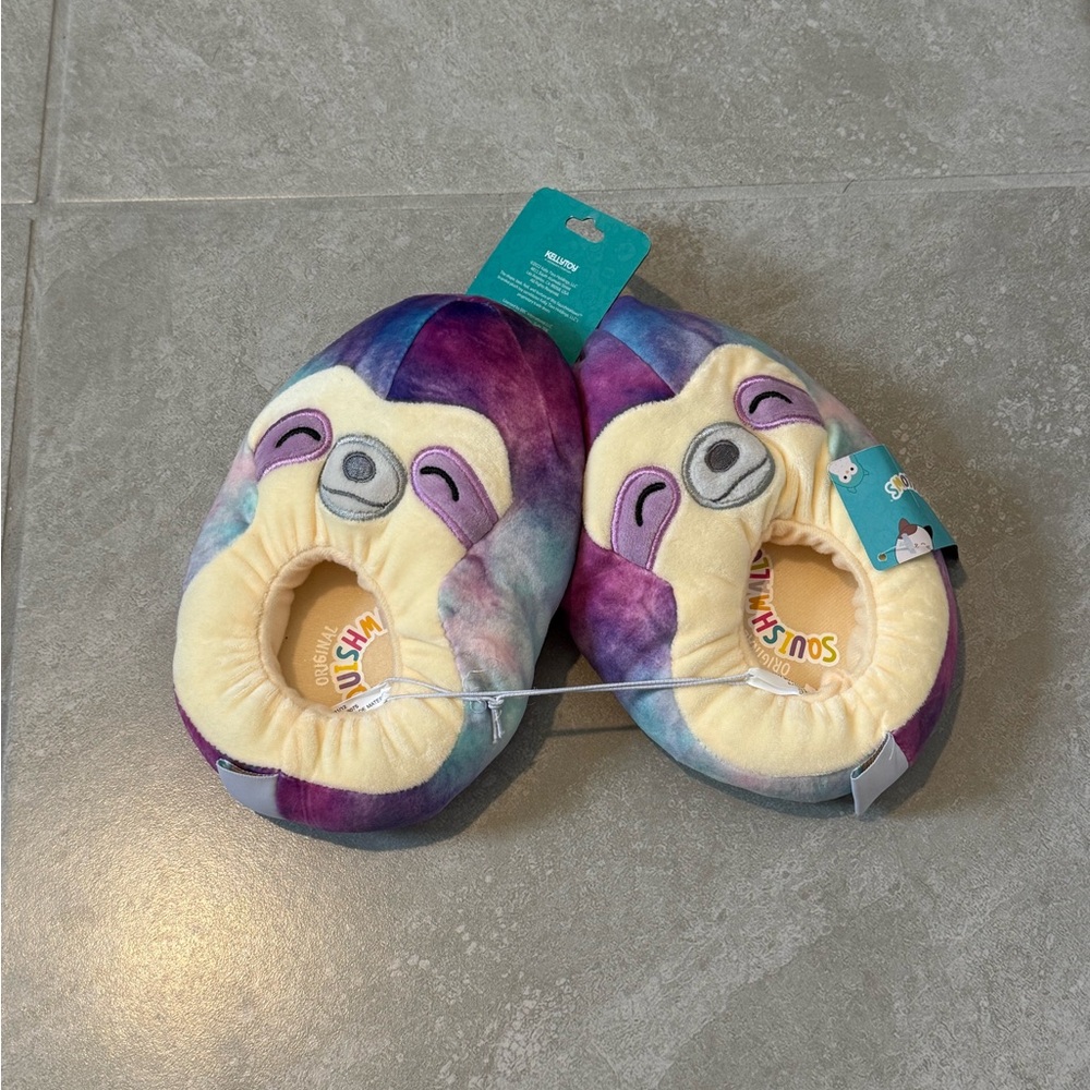 Squishmallows Sloth Slippers